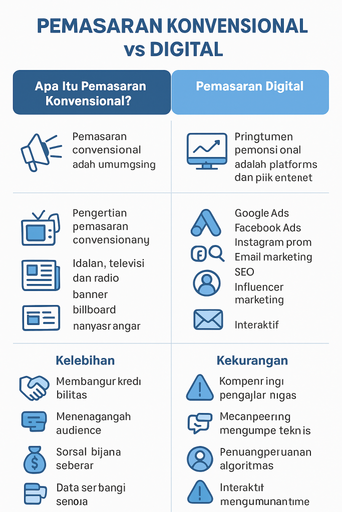 Pemasaran Konvensional vs Digital