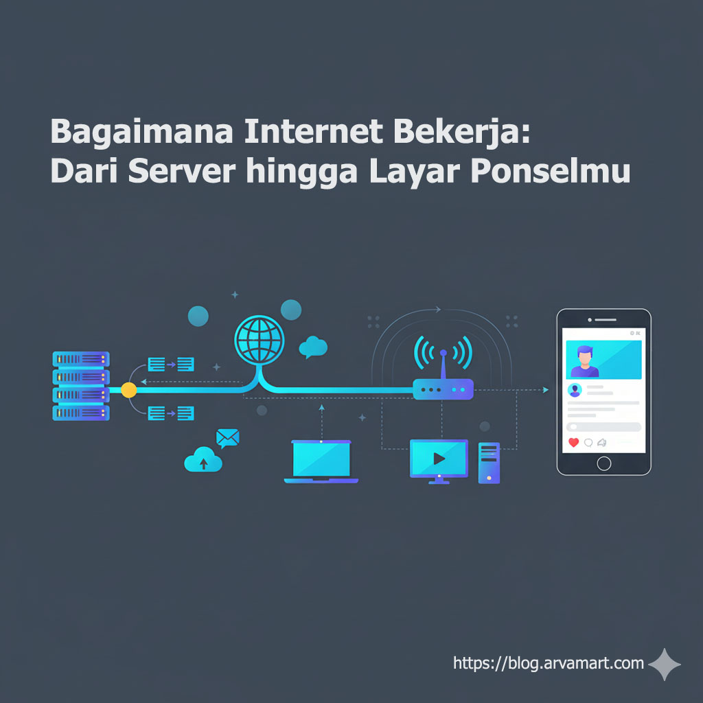 Bagaimana Internet Bekerja: Dari Server hingga Layar Ponselmu