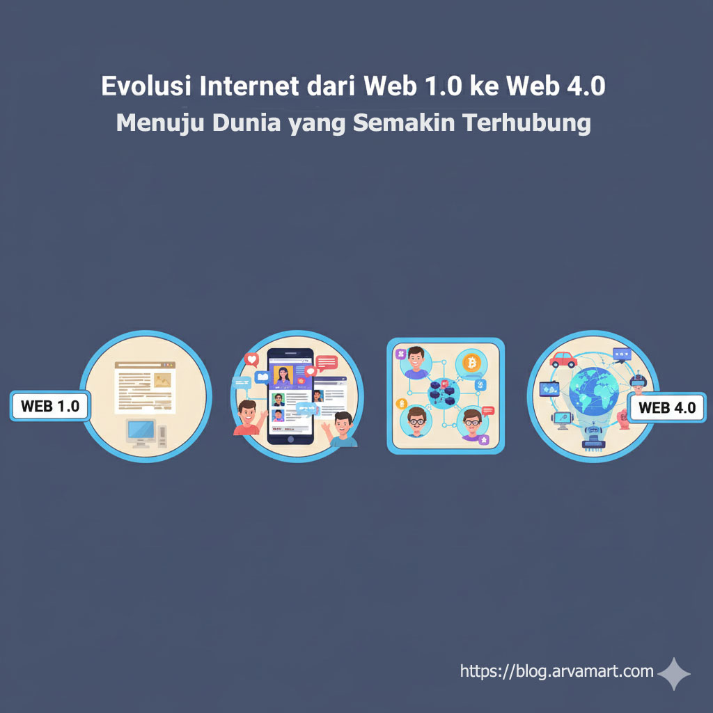 Evolusi Internet dari Web 1.0 ke Web 4.0: Menuju Dunia yang Semakin Terhubung