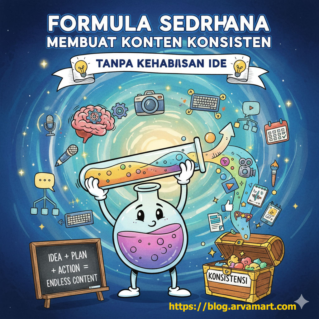 Formula Sederhana Membuat Konten Konsisten Tanpa Kehabisan Ide