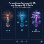 Perbandingan Jaringan 4G, 5G, dan Rencana 6G di Dunia