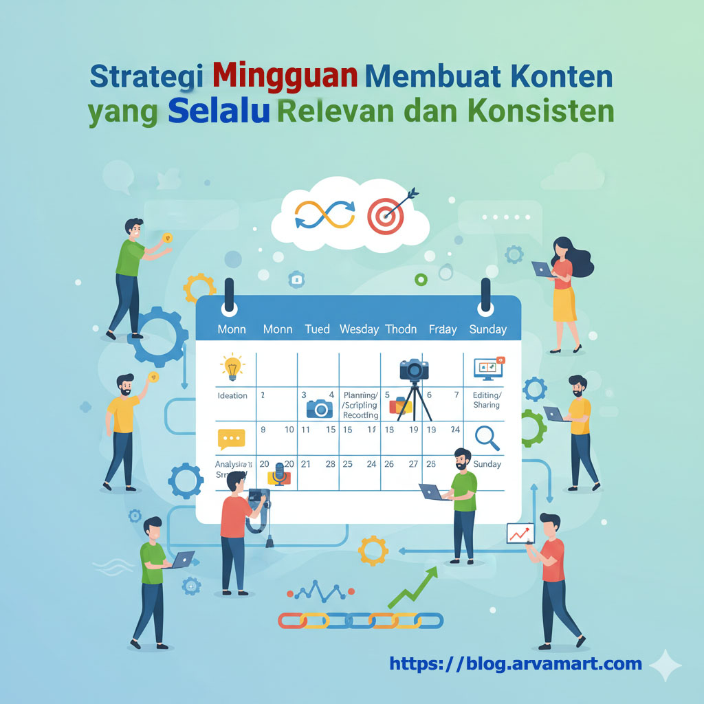 Strategi Mingguan Membuat Konten yang Selalu Relevan dan Konsisten