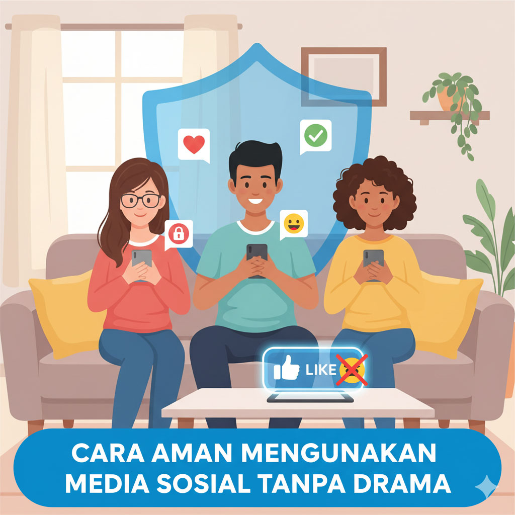 Cara Aman Menggunakan Media Sosial Tanpa Drama