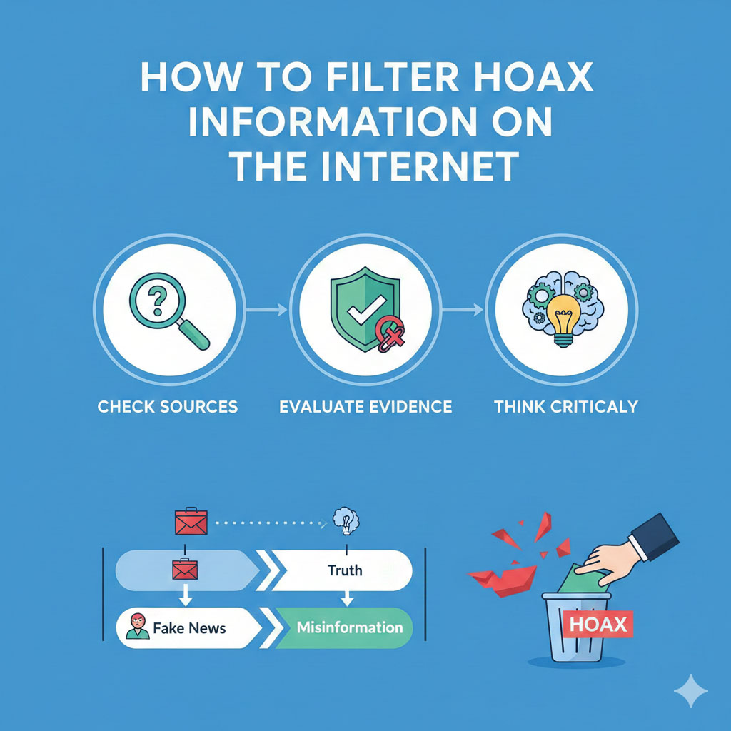 Cara Menyaring Informasi Hoaks di Internet