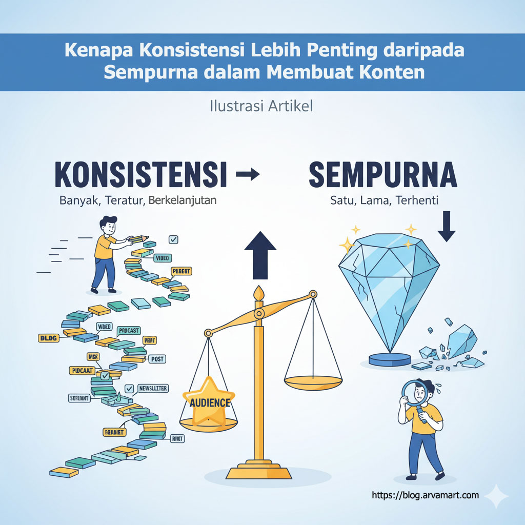 Kenapa Konsistensi Lebih Penting daripada Sempurna dalam Membuat Konten