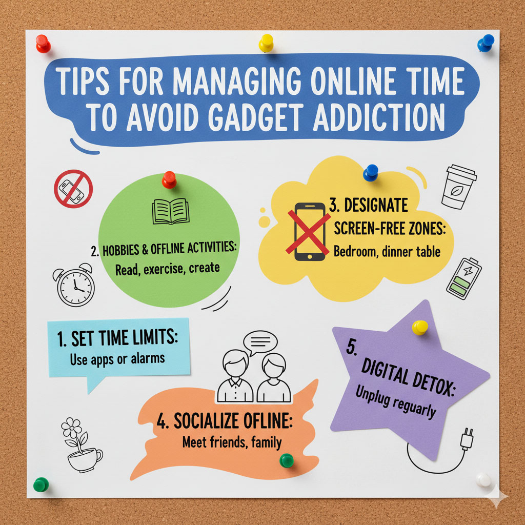 Tips Mengatur Waktu Online agar Tidak Ketagihan Gadget